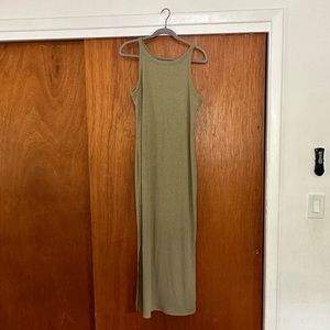 A New Day Midi Dress; ribbed body con